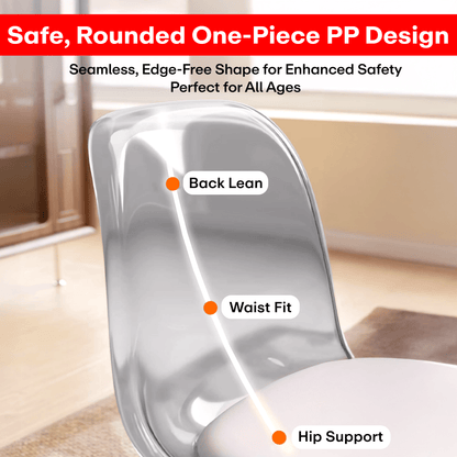 Prime Pick Acrylic 360° Rotatable Transparent Chair For Kids