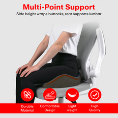 PRIME PICK Coccyx Chair Cushion Memory Foam Seat Tailbone Pillow