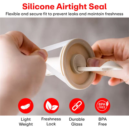 Prime Pick Flexible Spice Container – Set of 3, 300ml Each (Grey)