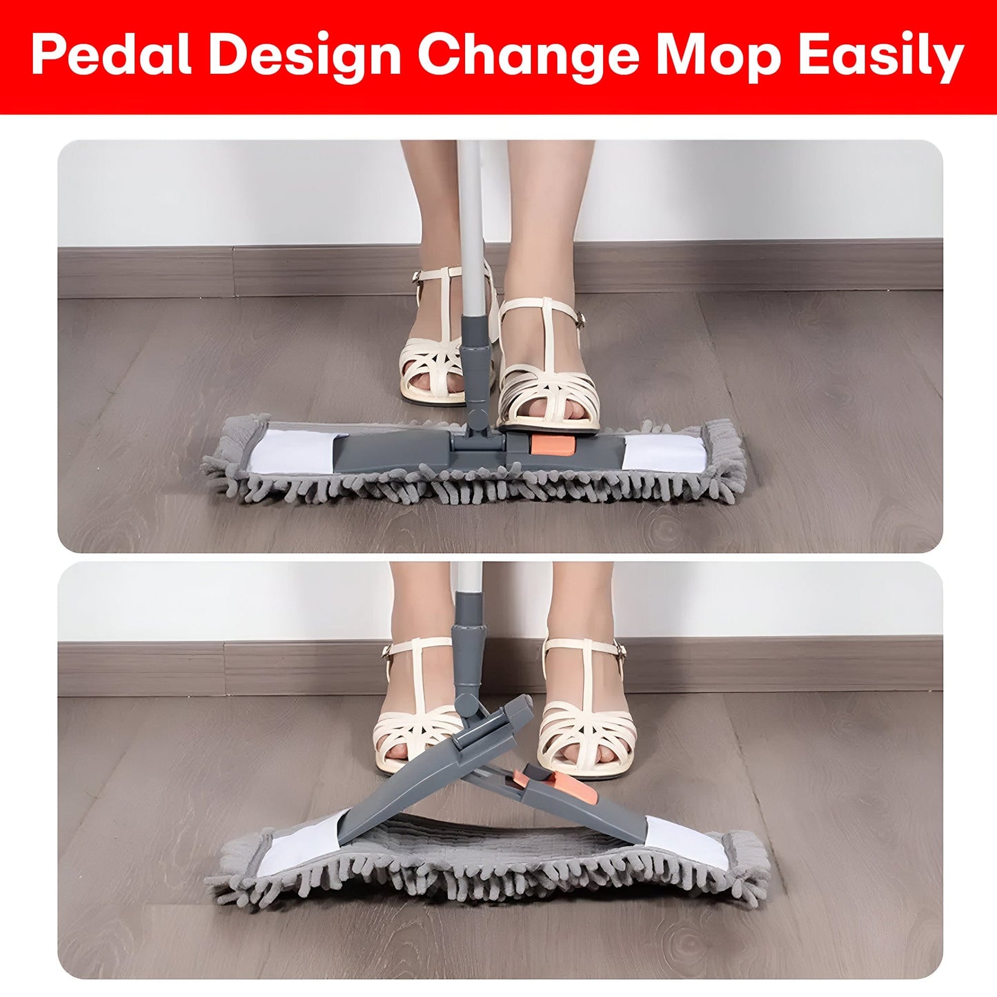 Prime Pick Flat Plastic Cotton Wet and Dry Floor Mop