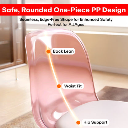 Prime Pick Acrylic 360° Rotatable Transparent Chair For Kids