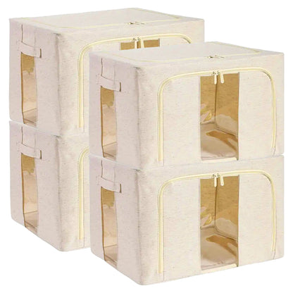 Prime Pick Cotton Jute Wardrobe Cloth Organizer