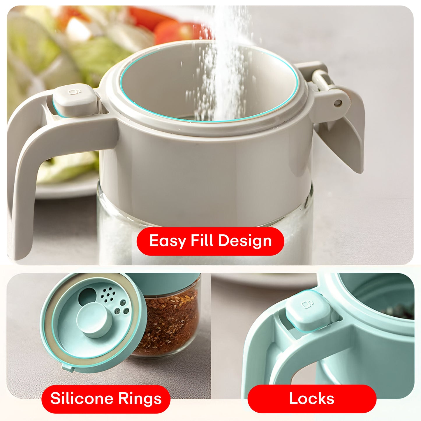 Prime Pick 300ml Sealed Spice Jar Set of 2