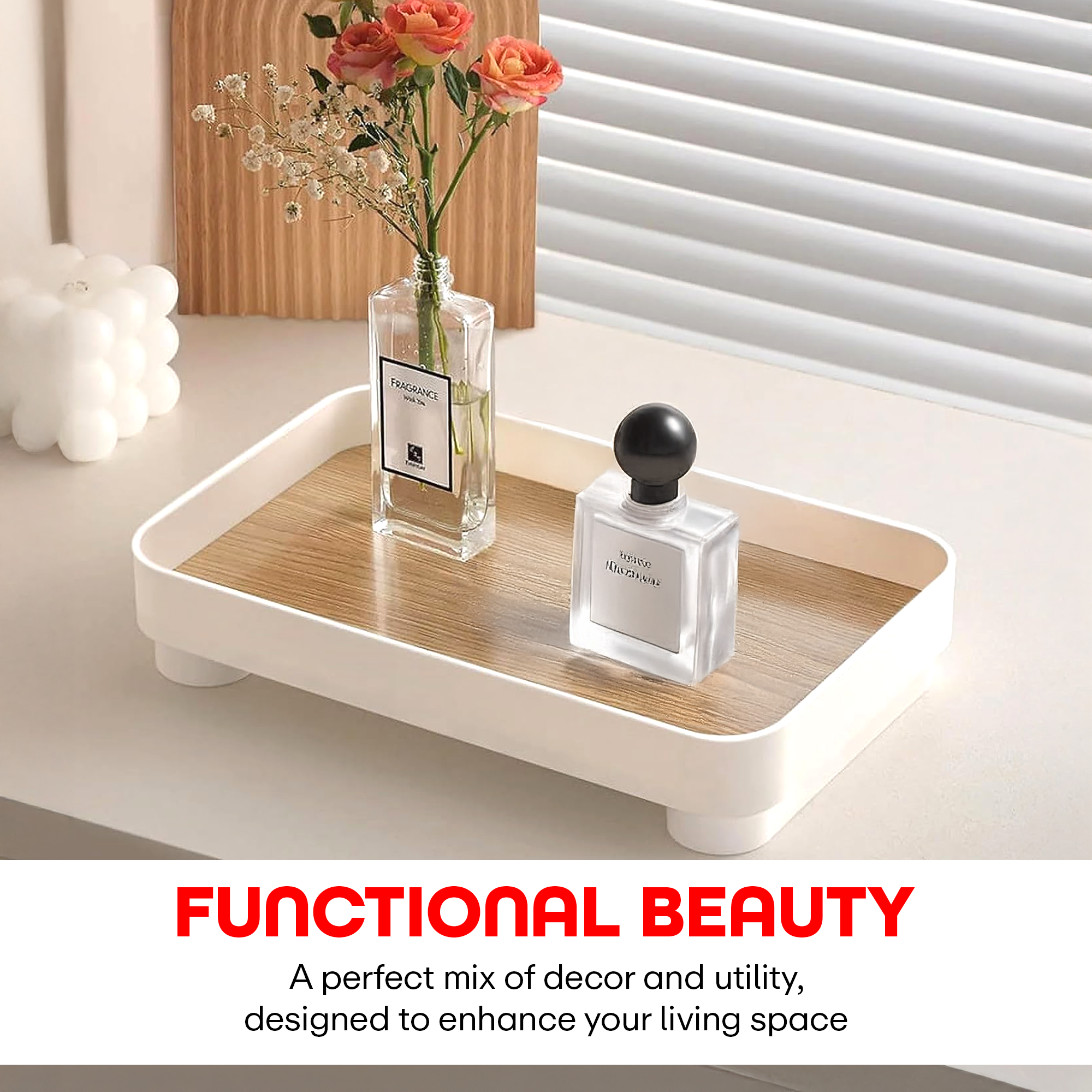 Prime Pick Wooden Square Tray