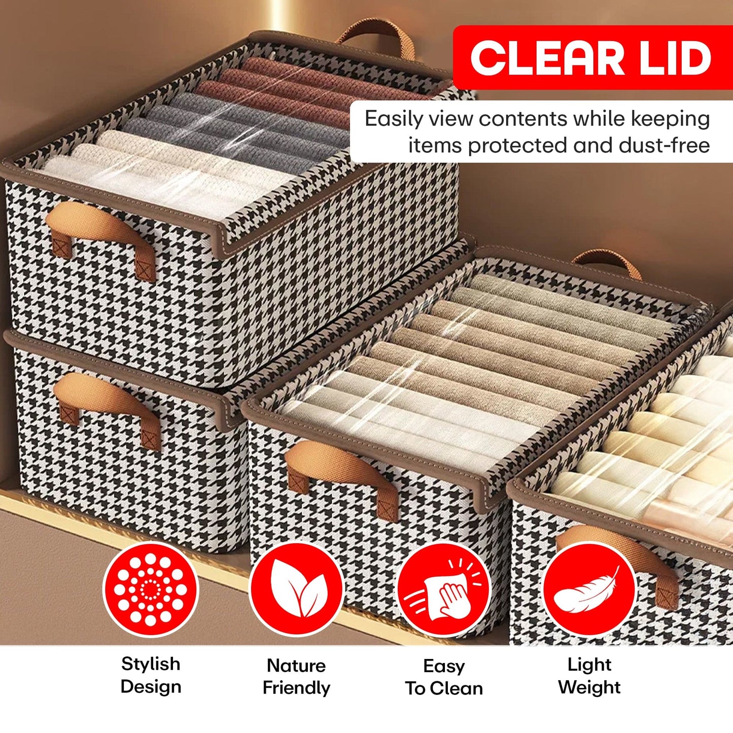 Prime Pick XXL Cloth Organizer with Lid