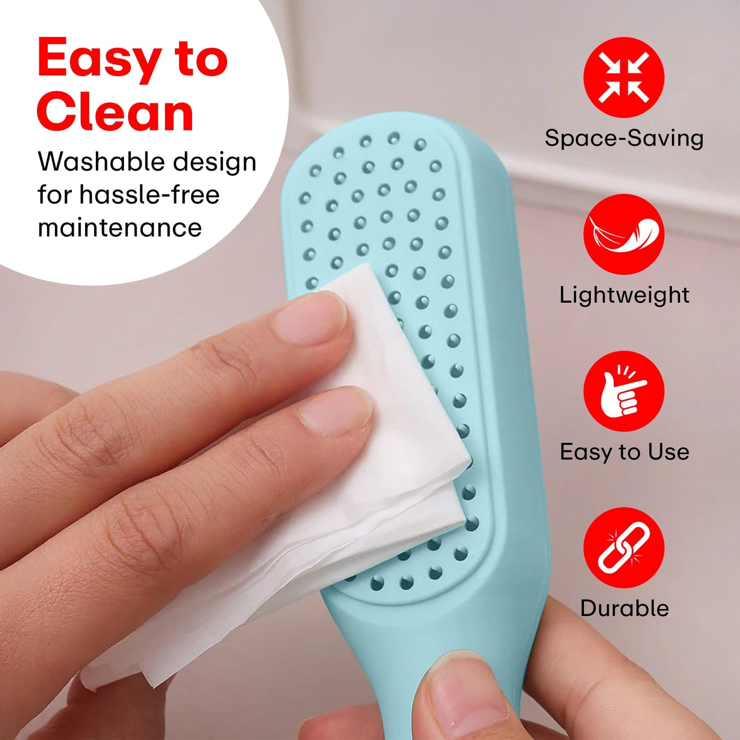 Prime Pick Self-Cleaning Flexible Comb (Set of 3)