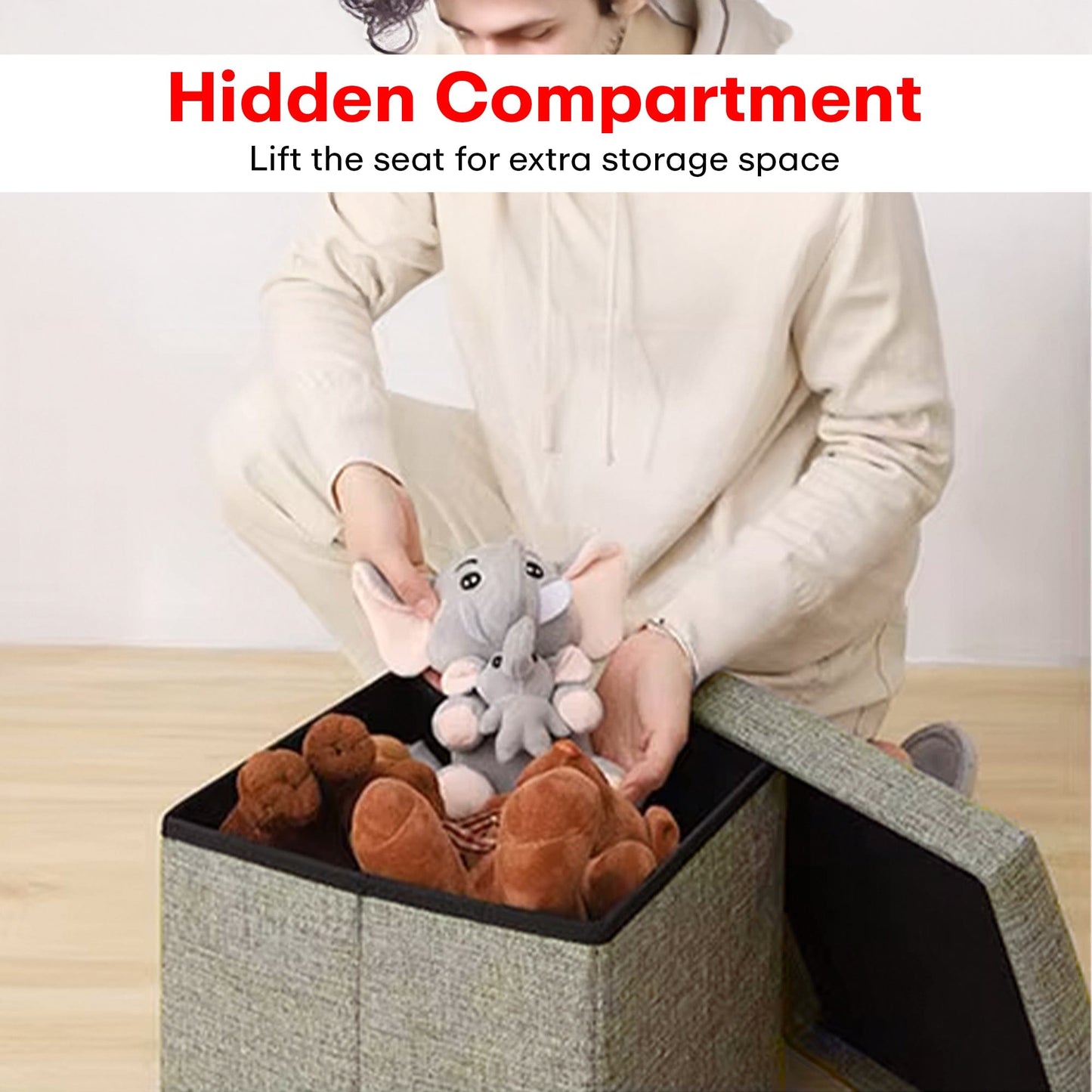 Prime Pick Hessian Storage Stool