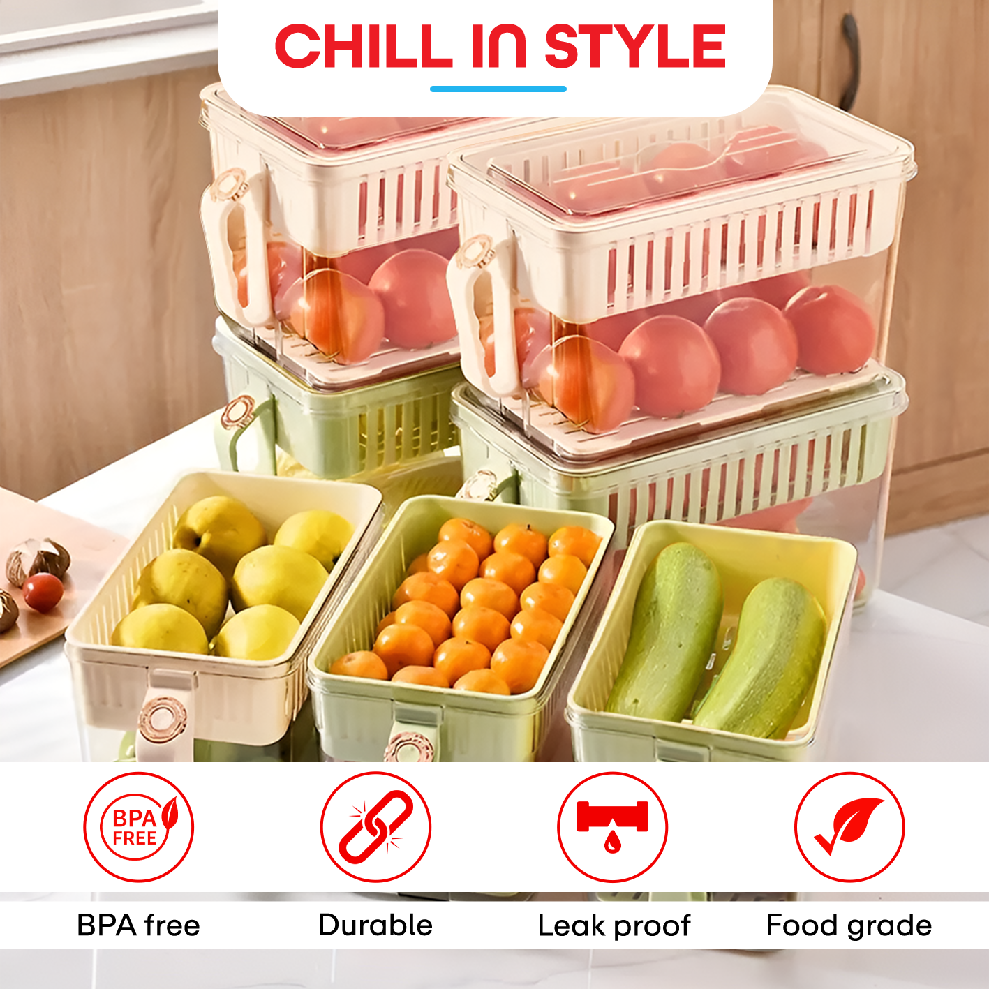 Prime Pick Fruits Organizer 4Layer