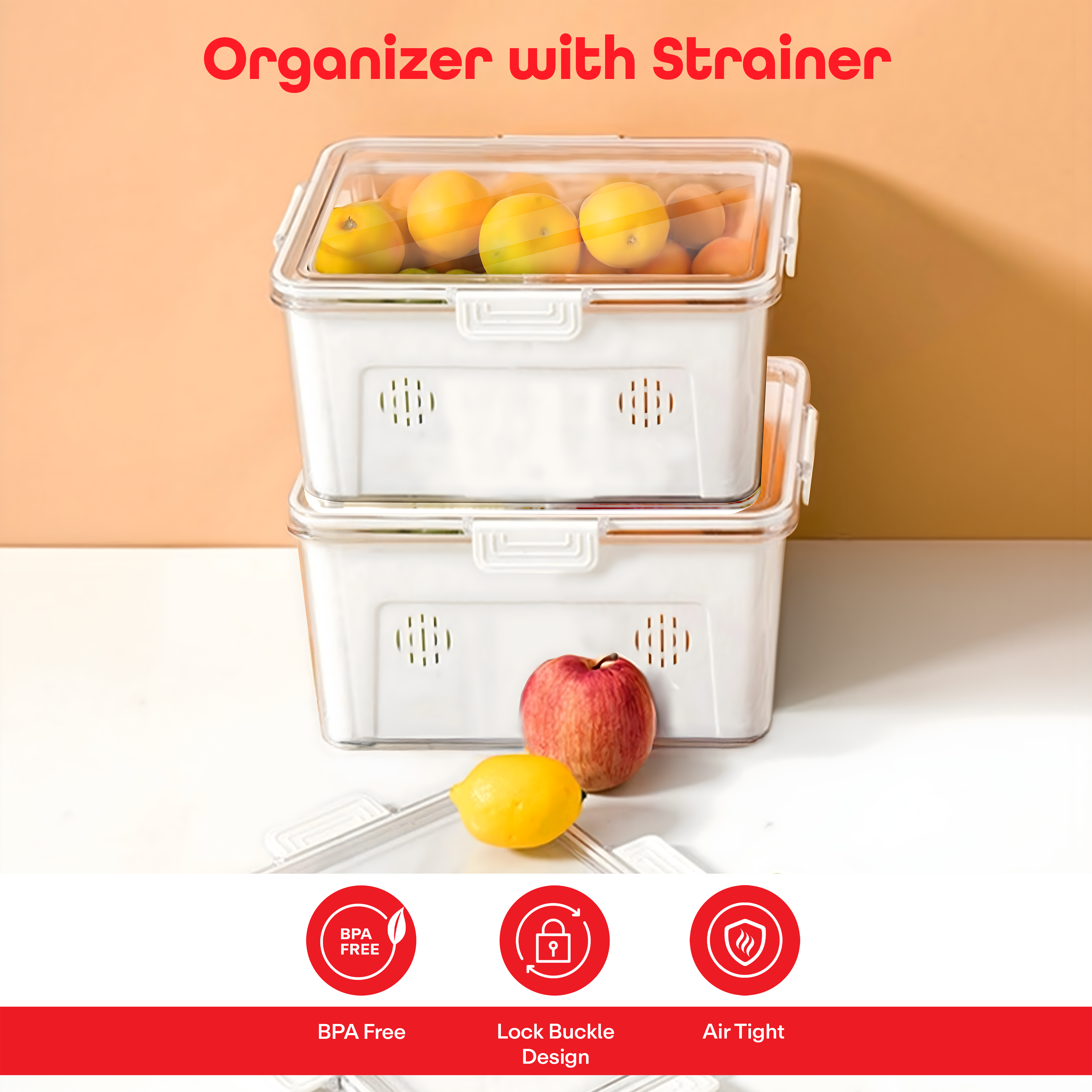 Prime Pick Strainer Organizer Box High