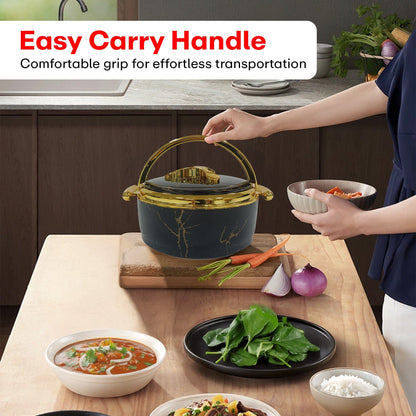 Prime Pick Premium Marble Finish Casserole Set of-3 (1.5L+2L+2.5L)