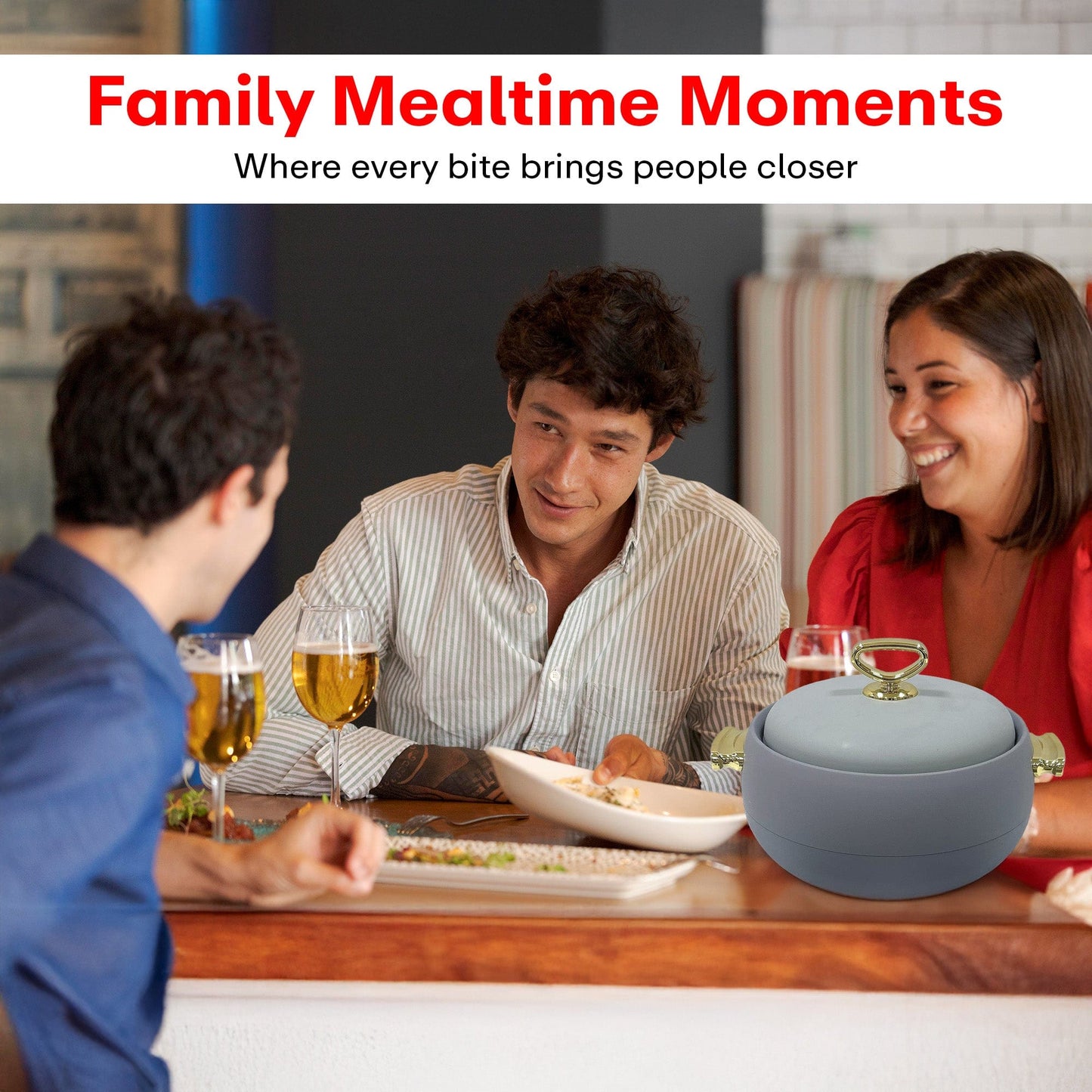 Prime Pick Elegant Casserole Set of-3 (1L + 2L + 3.5L)