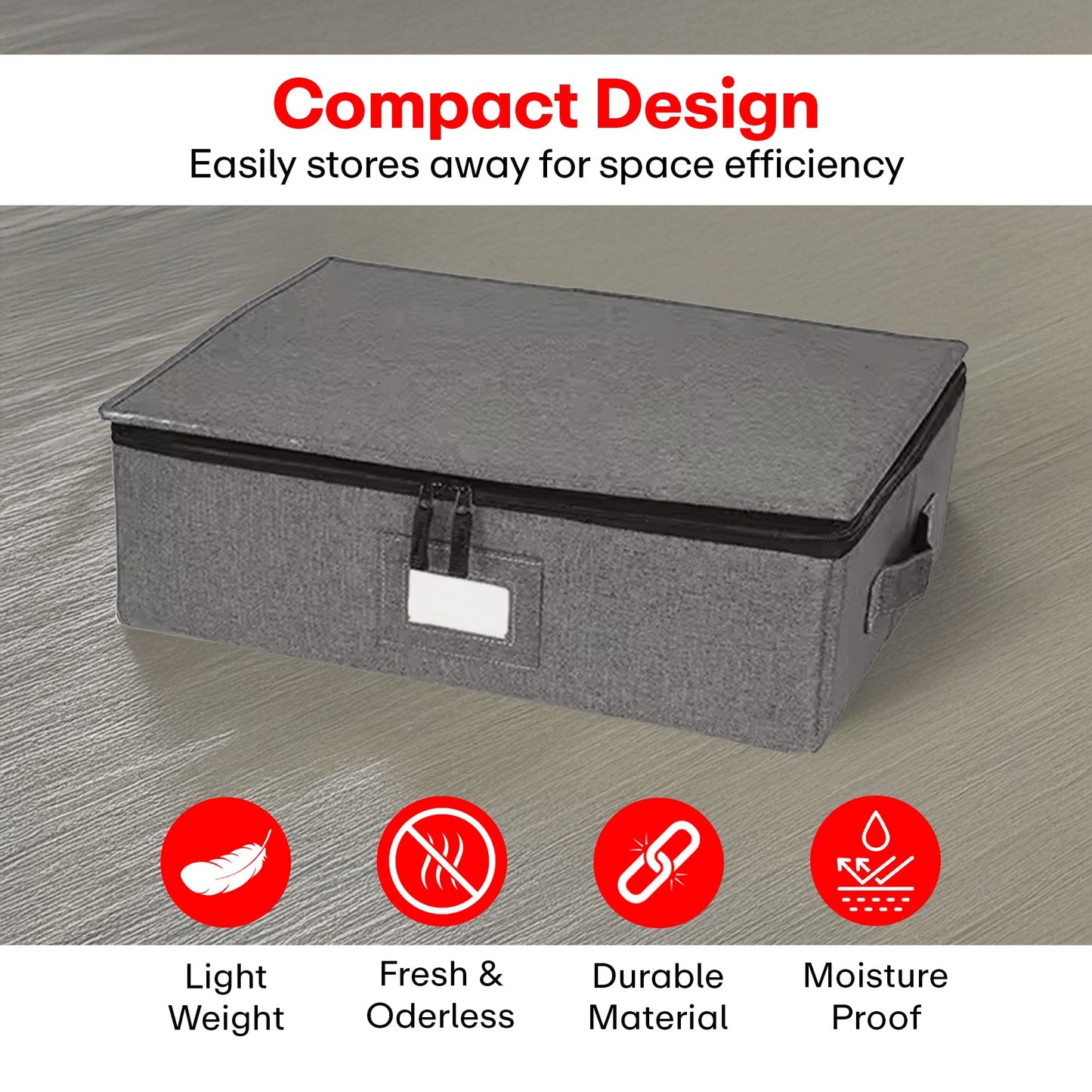 Prime Pick 12 Tea/Coffee Mugs Sets Storage Box With Lid