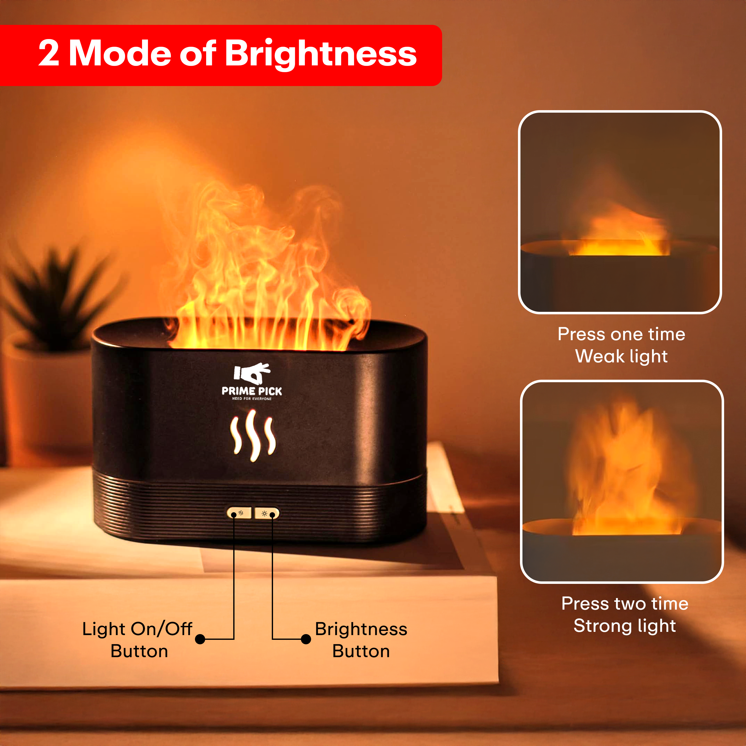 Prime Pick Humidifier Atmosphere Light (Flame)