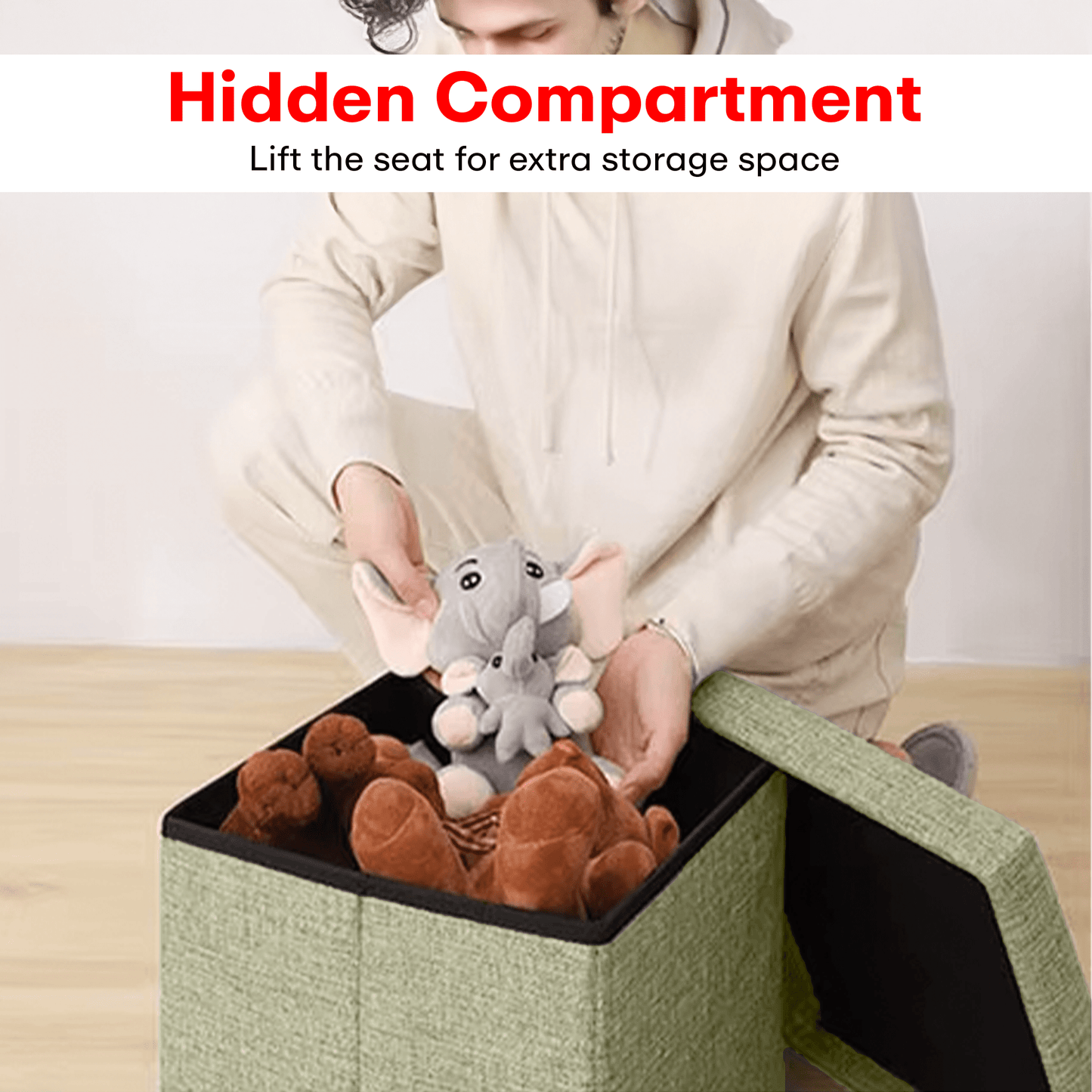 Prime Pick Hessian Storage Stool