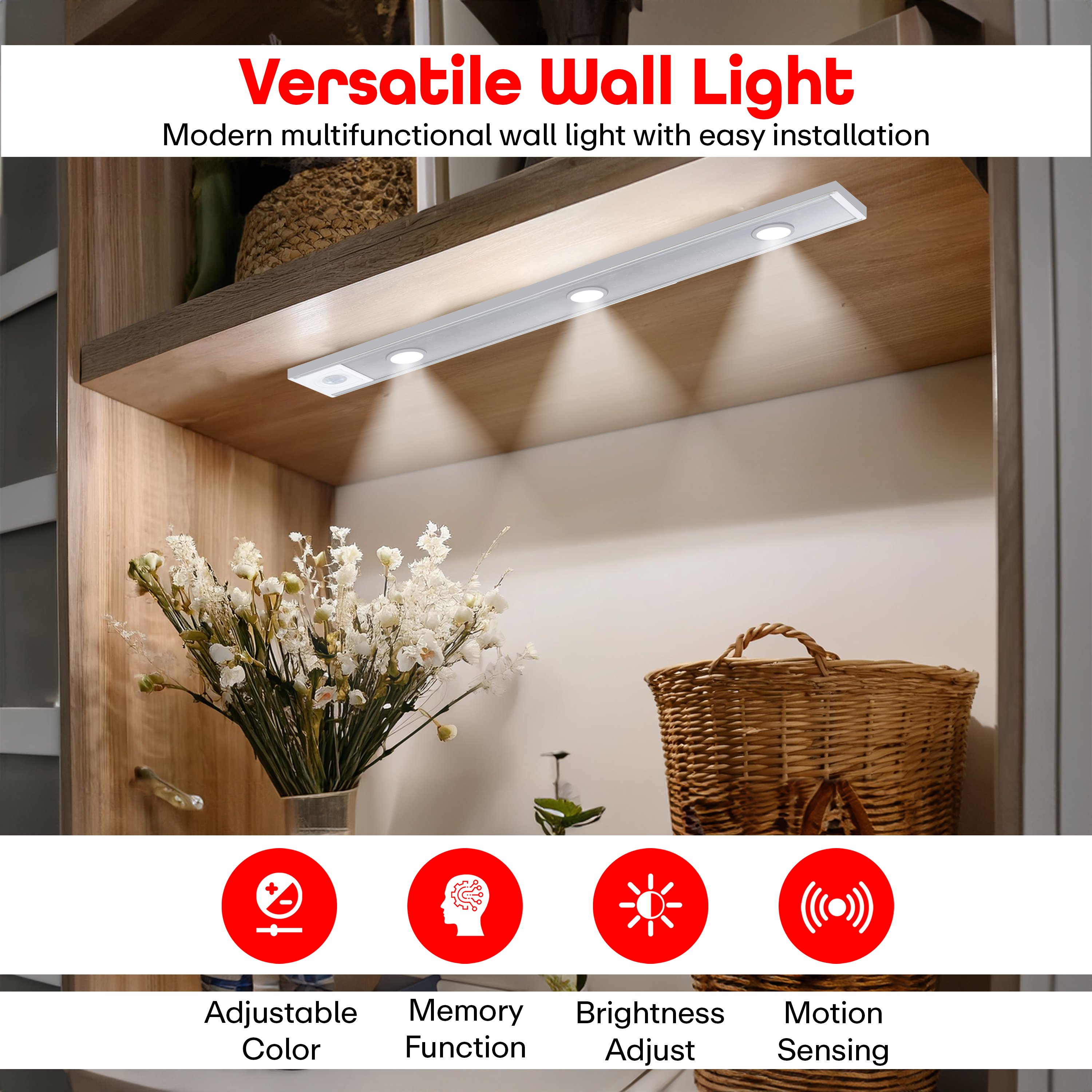 Prime Pick Acrylonitrile Butadiene Styrene Cabinet Light