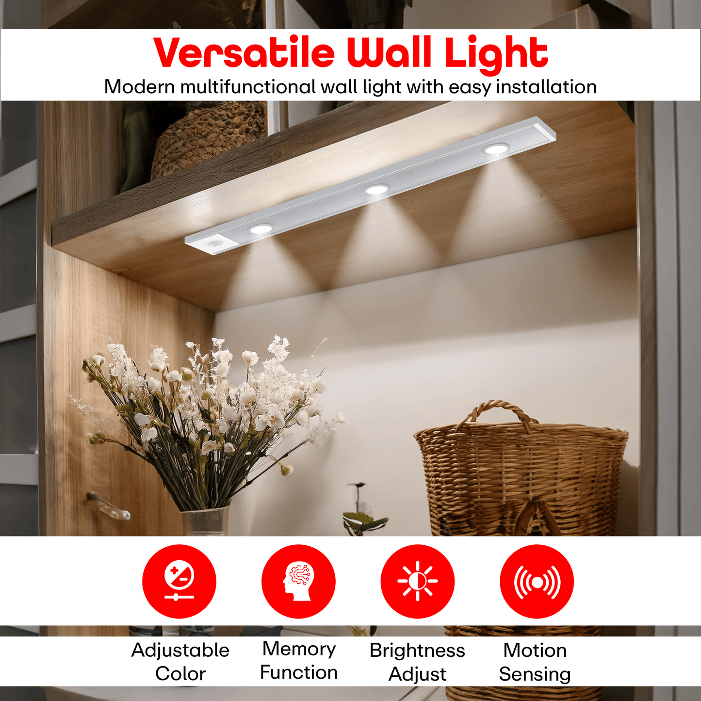 Prime Pick Acrylonitrile Butadiene Styrene Cabinet Light