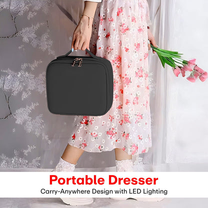 Prime Pick Makeup Storage Box With Mirror