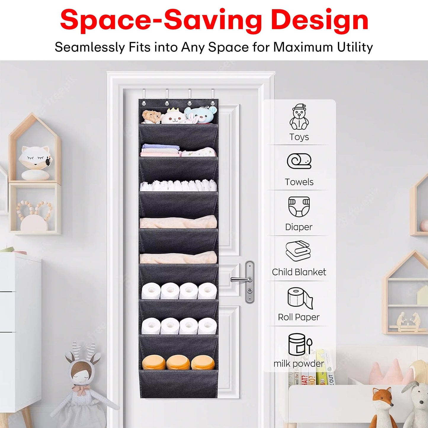 Prime Pick 8Layer Back Door Shoe Hanging Organizer