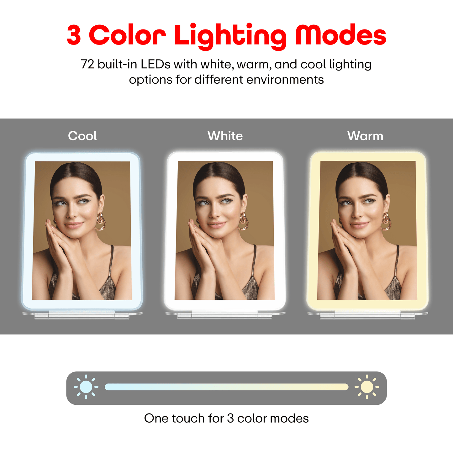 Prime Pick Led Rechargeable Travel Vanity Mirror