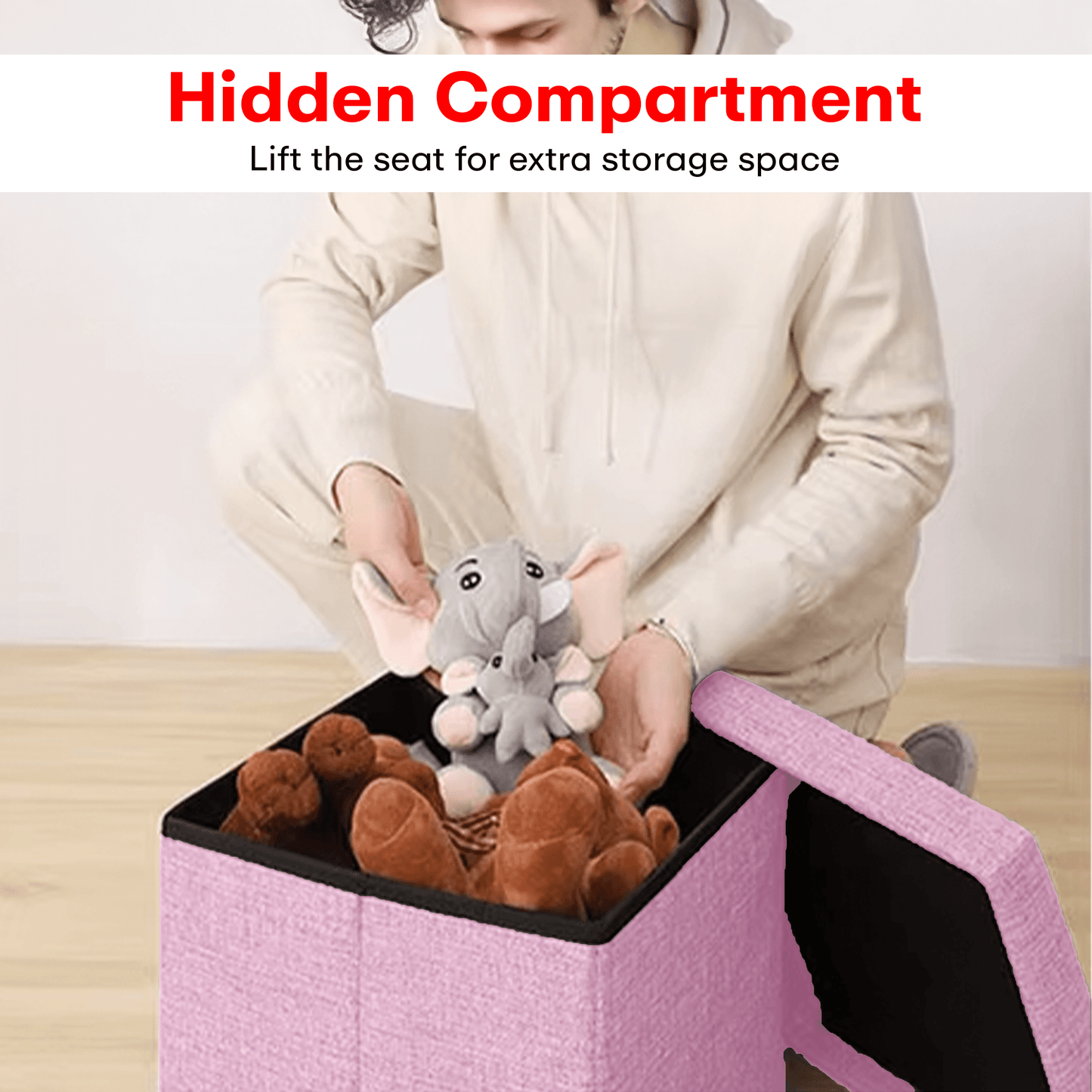 Prime Pick Hessian Storage Stool