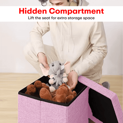 Prime Pick Hessian Storage Stool