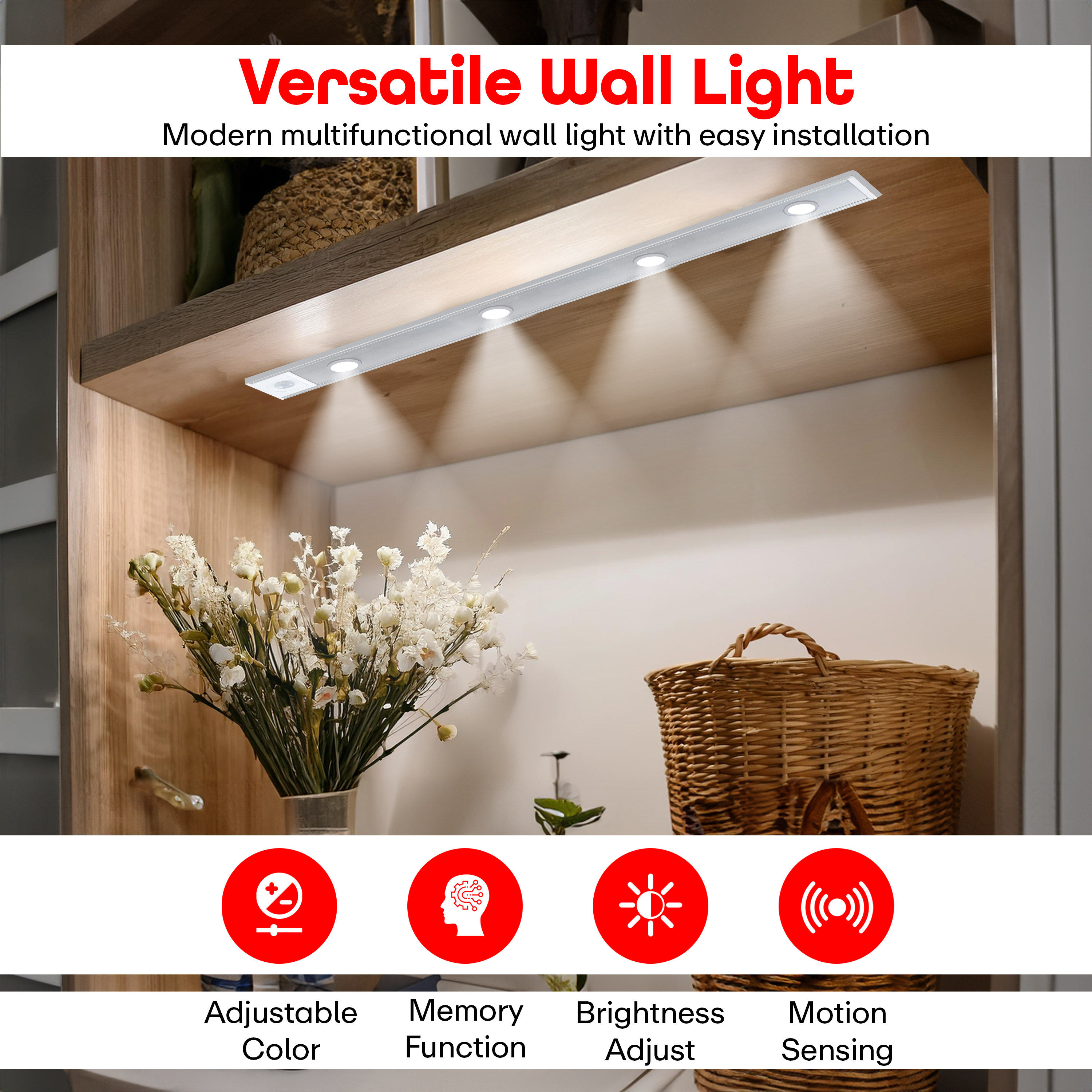 Prime Pick Acrylonitrile Butadiene Styrene Cabinet Light