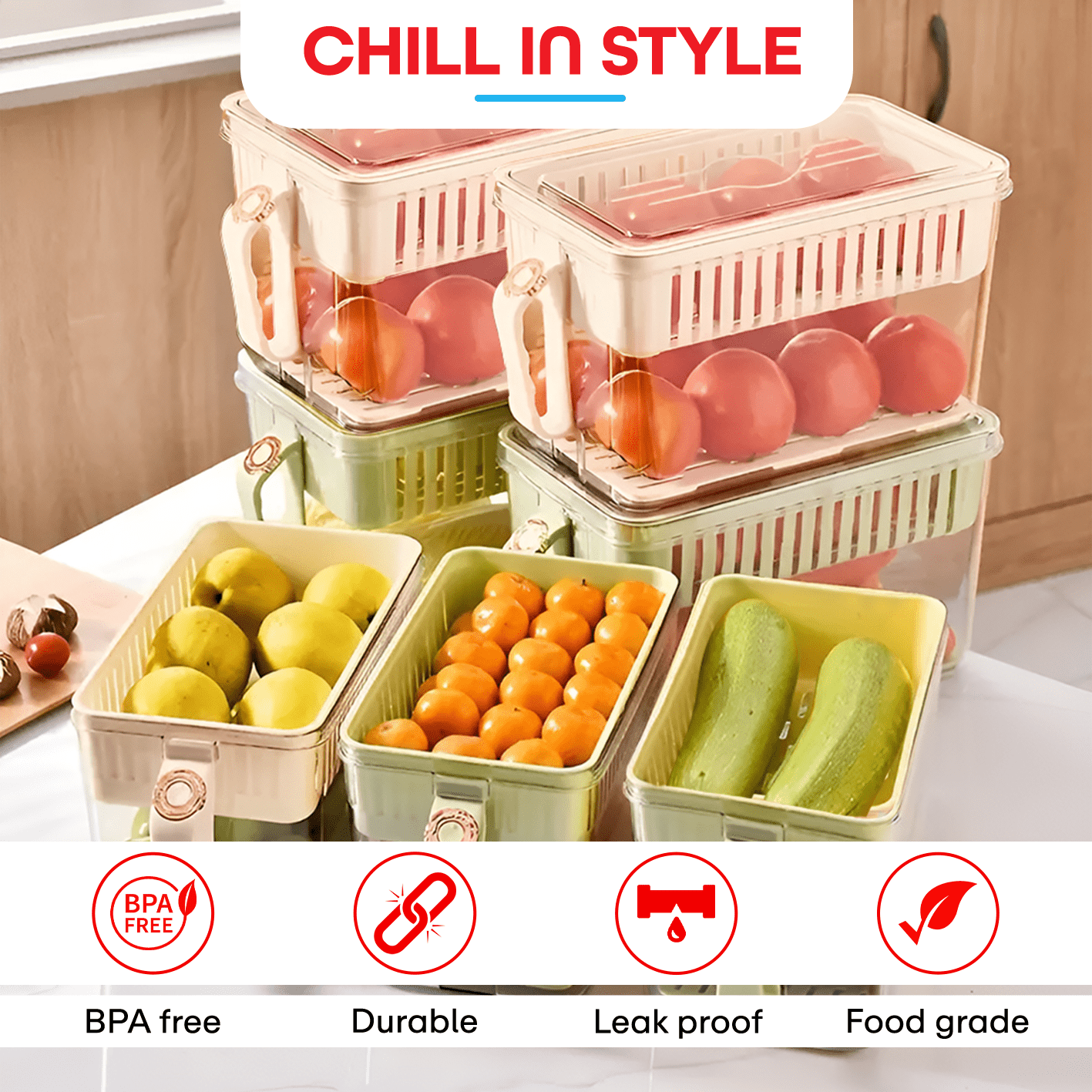 Prime Pick Fruits Organizer 4Layer
