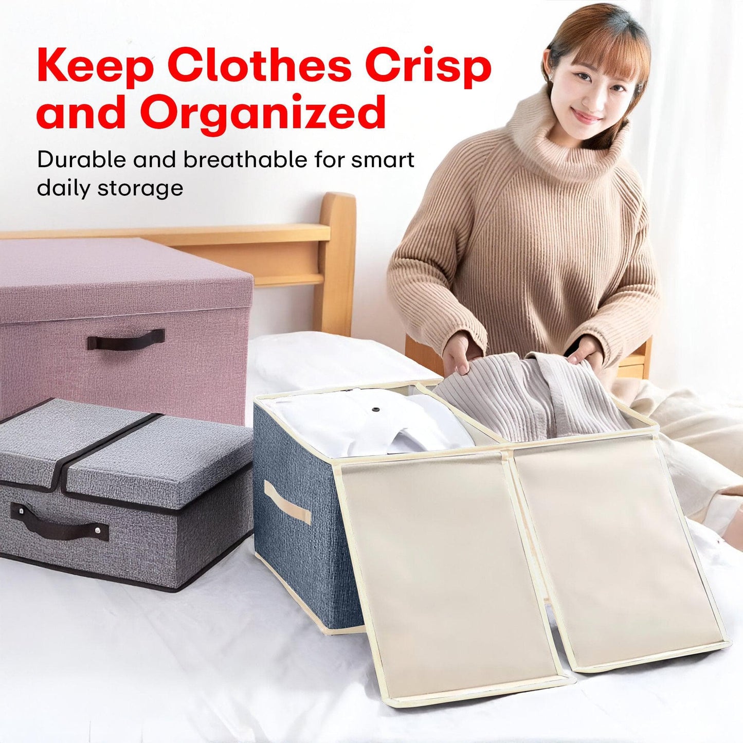 Prime Pick Double‐Lid Storage Box