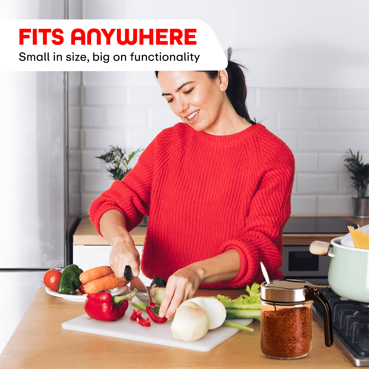 Prime Pick Glass Pickle Container