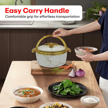 Prime Pick Premium Marble Finish Casserole Set of-3 (1.5L+2L+2.5L)