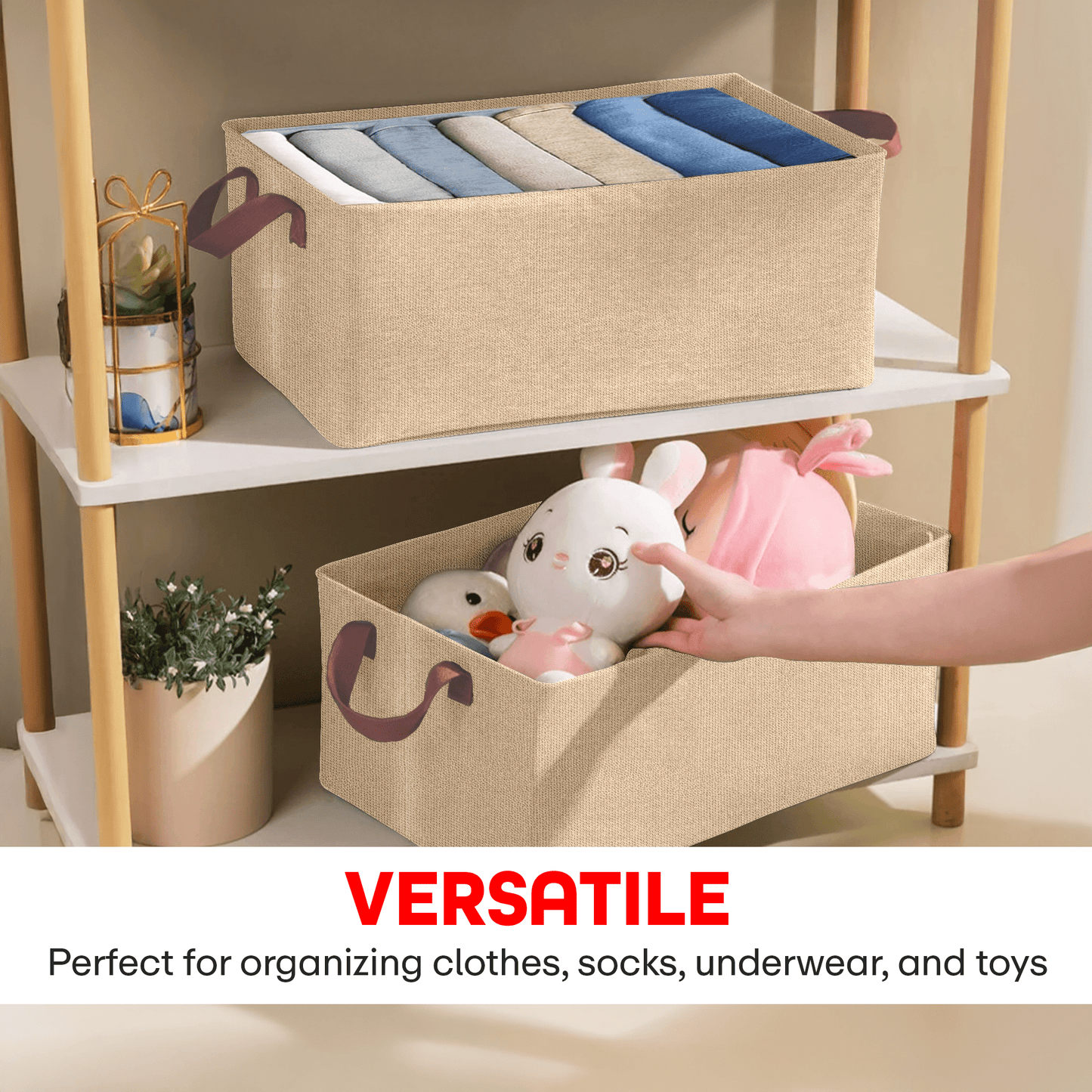 Prime Pick Foldable Cloth Organizer without Lid