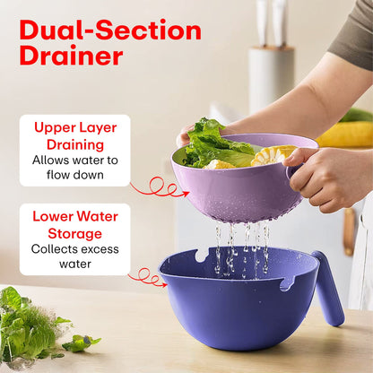 Prime Pick Vegetable/Fruit/Rice Wash Drain Basket – 2000ml