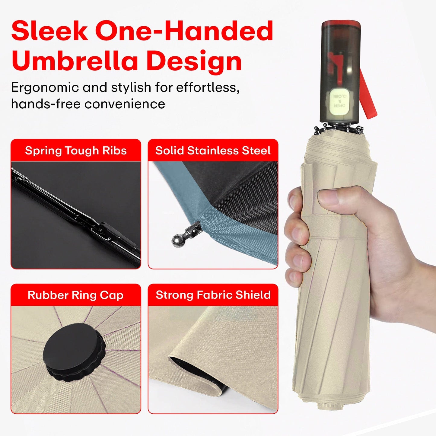 Prime Pick Natural Light Umbrella