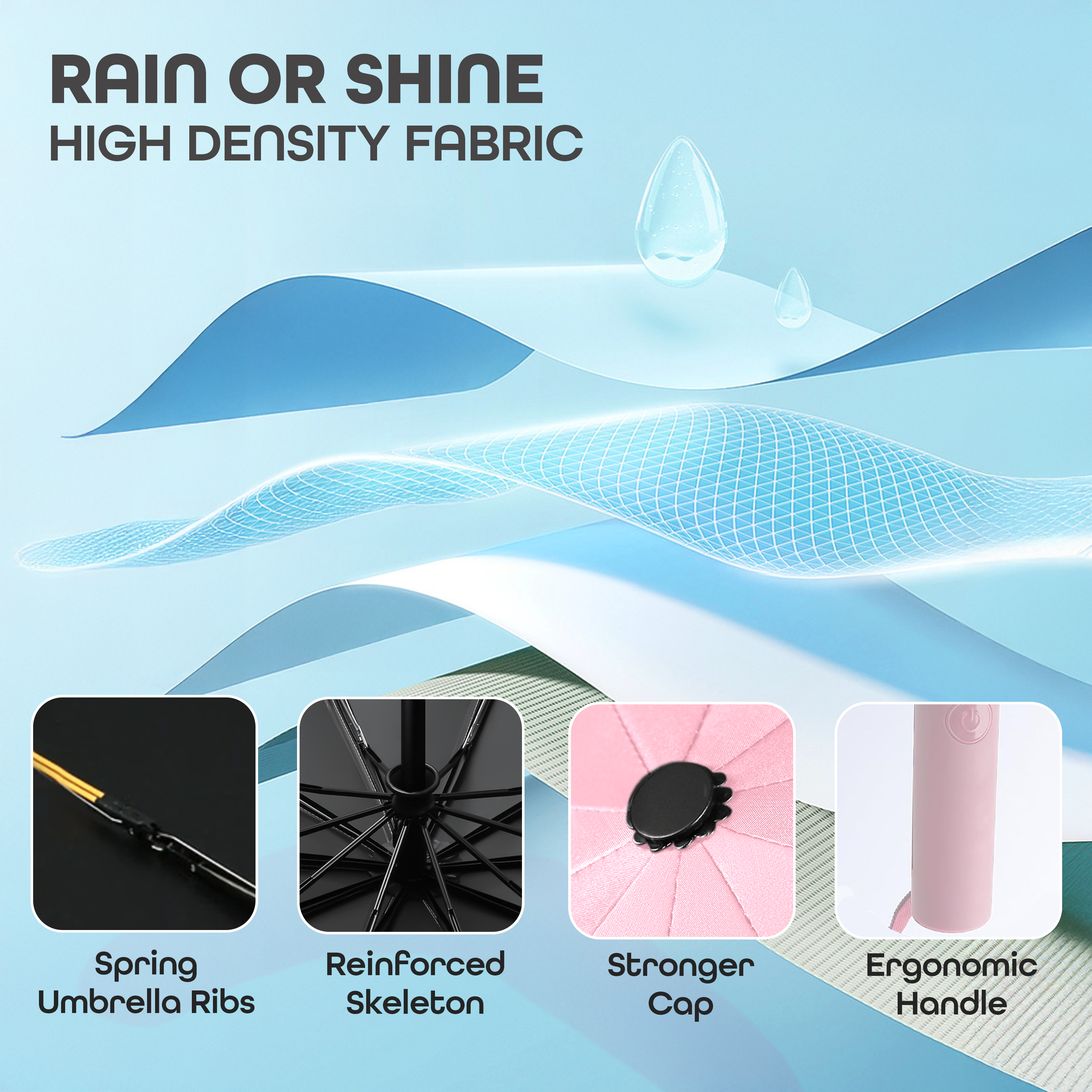 Prime Pick Portable Travel Waterproof Umbrella