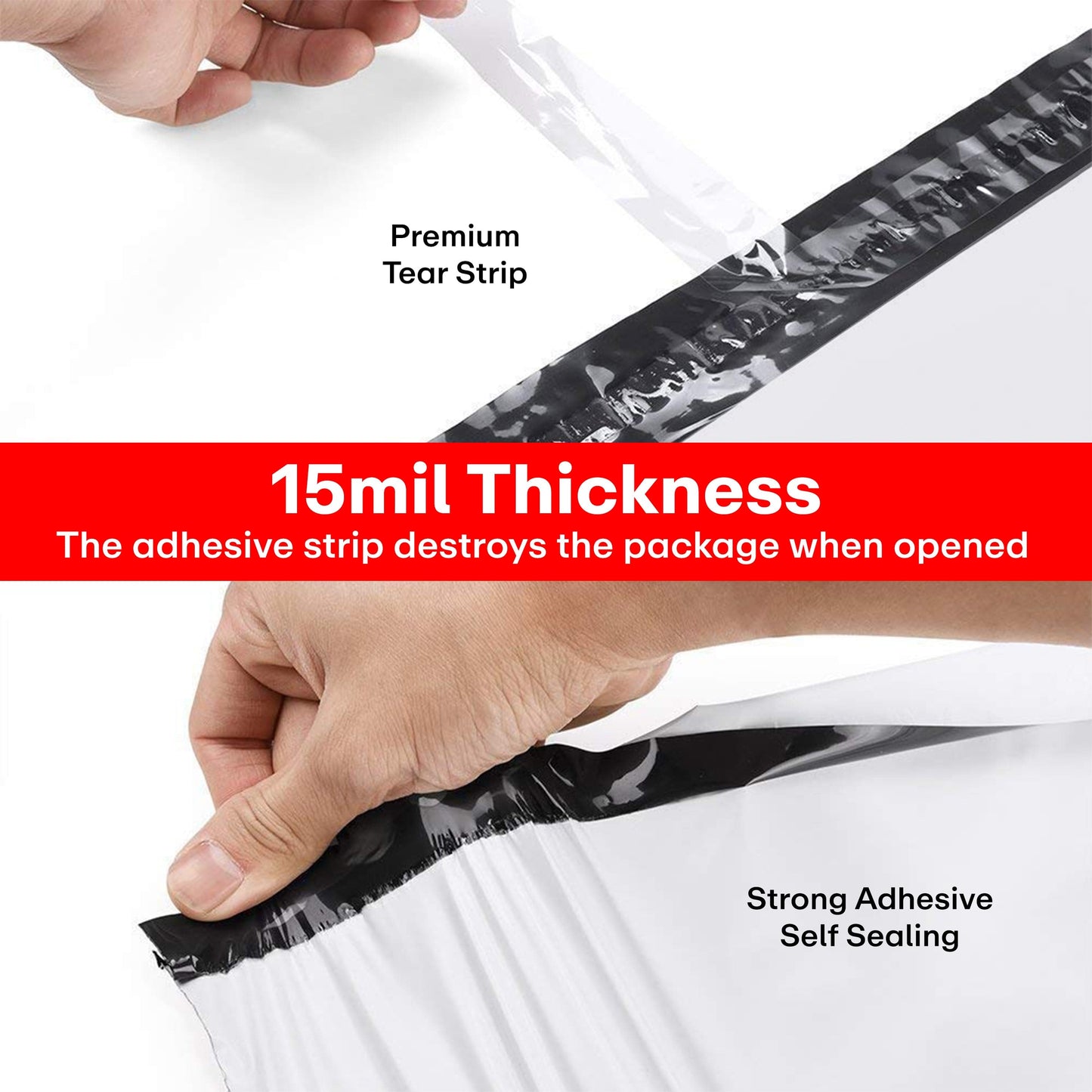 Prime Pick Tamper Proof Courier Bags 7X10 Inches Pack Of-100