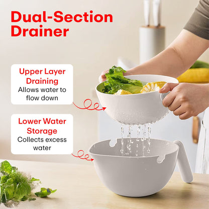 Prime Pick Vegetable/Fruit/Rice Wash Drain Basket – 2000ml