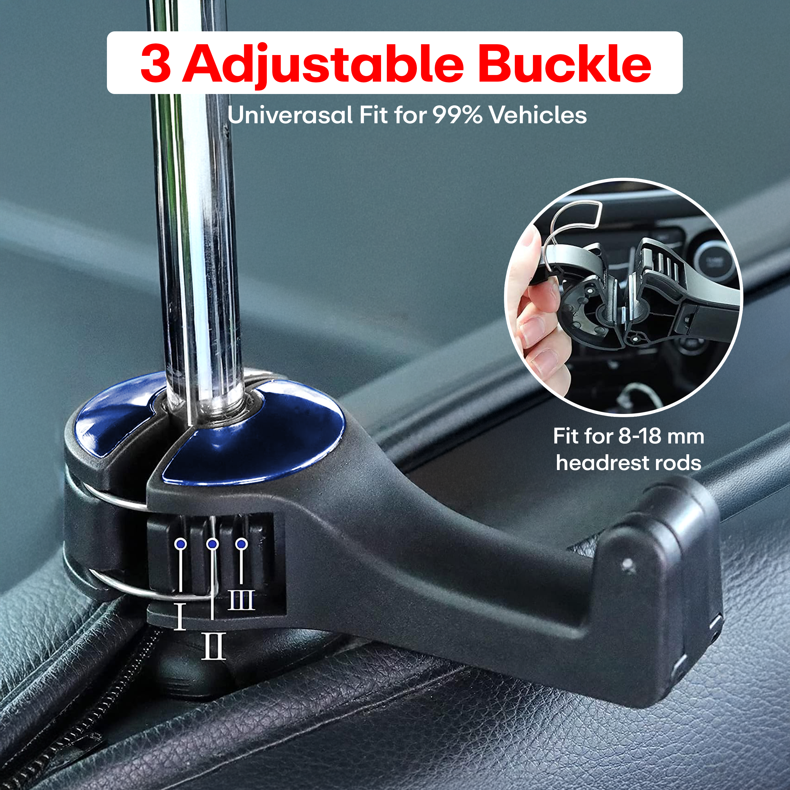 Prime Pick 2 In 1 Car Hook Mobile Phone Holder