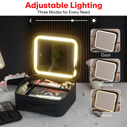 Prime Pick Makeup Storage Box With Mirror