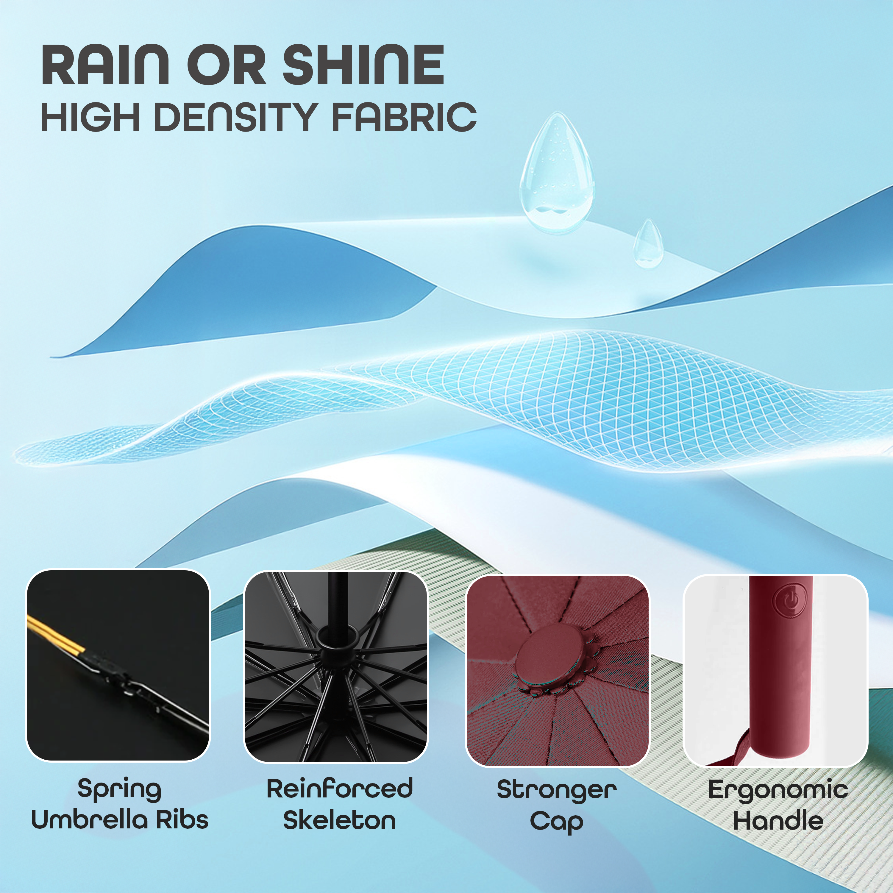 Prime Pick Portable Travel Waterproof Umbrella