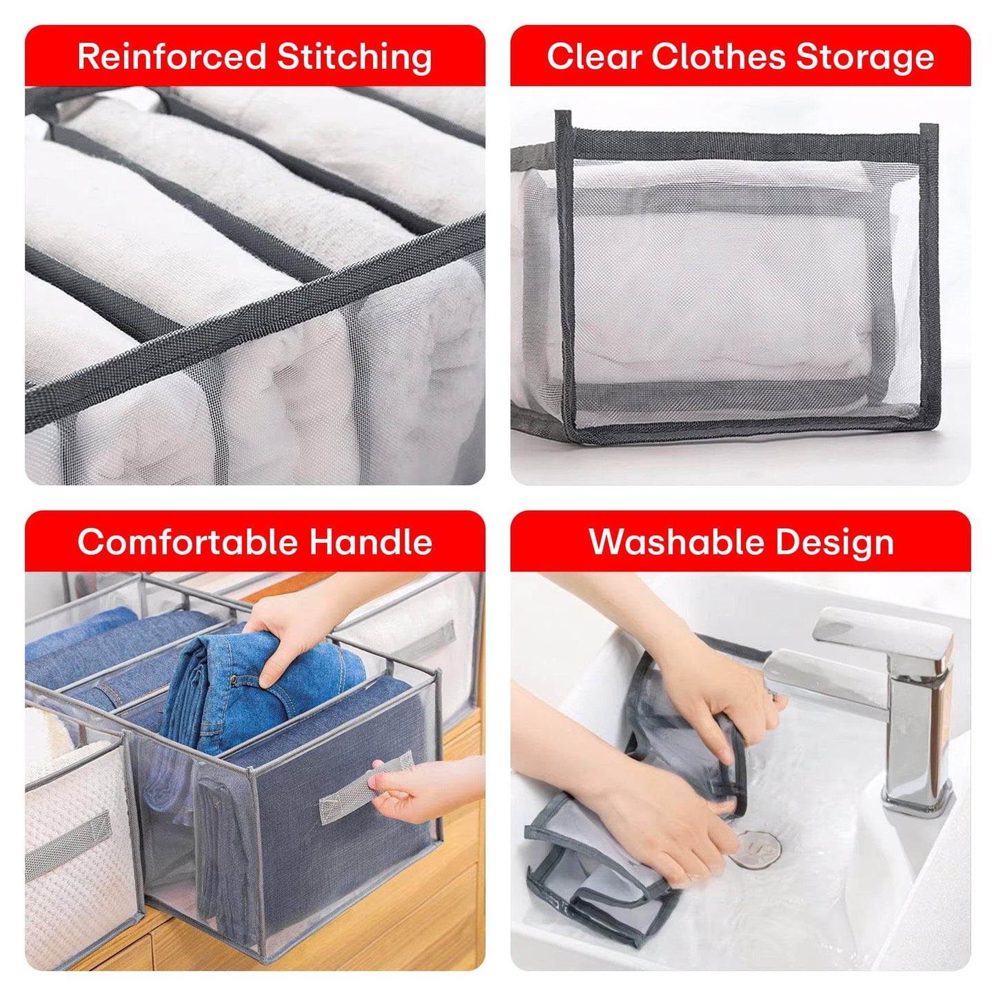 Prime Pick 8-Compartment Mesh Organizer