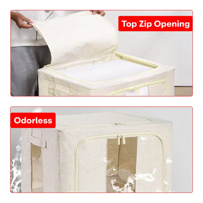 Prime Pick Cotton Jute Wardrobe Cloth Organizer