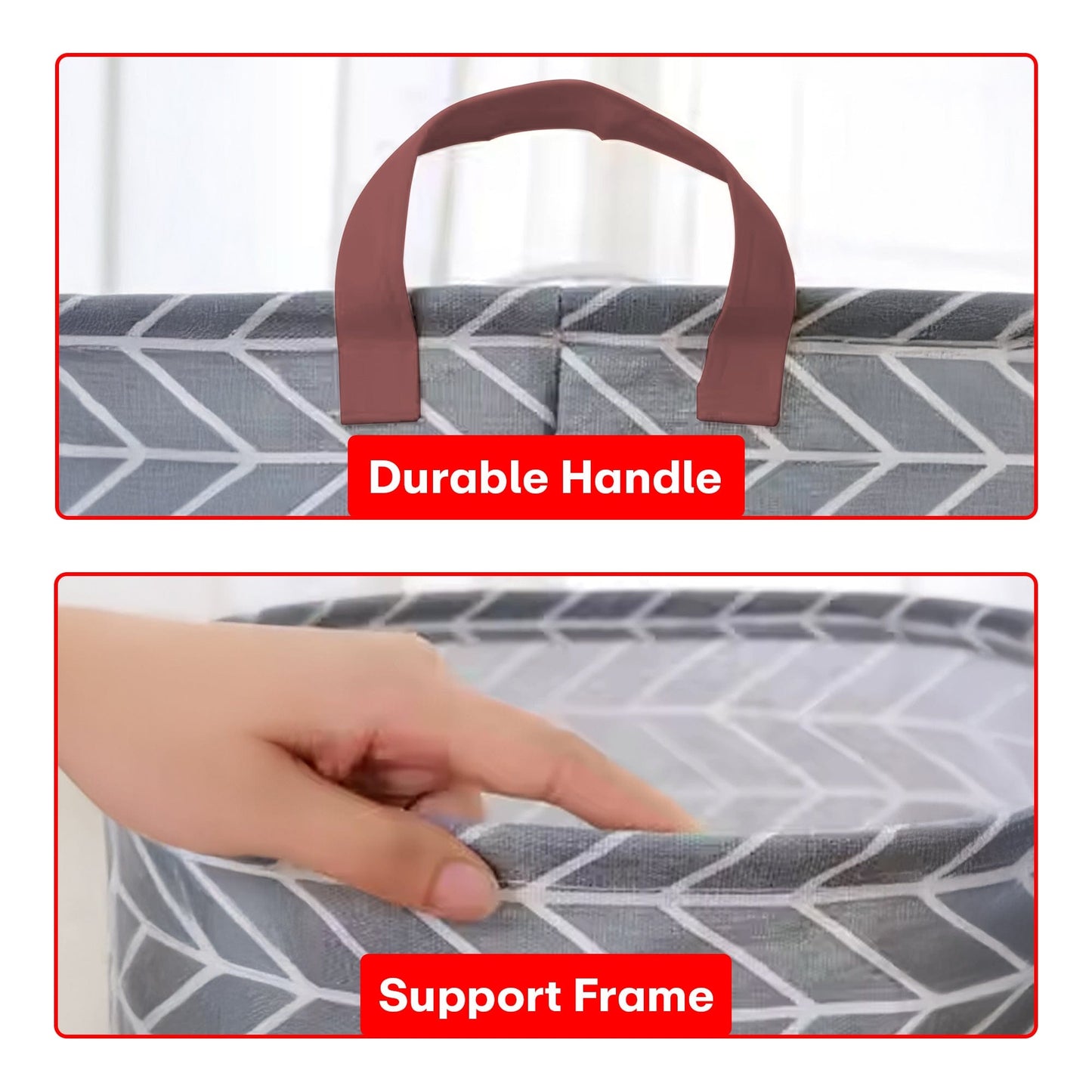 Prime Pick Cotton Foldable Laundry Bag For Cloths