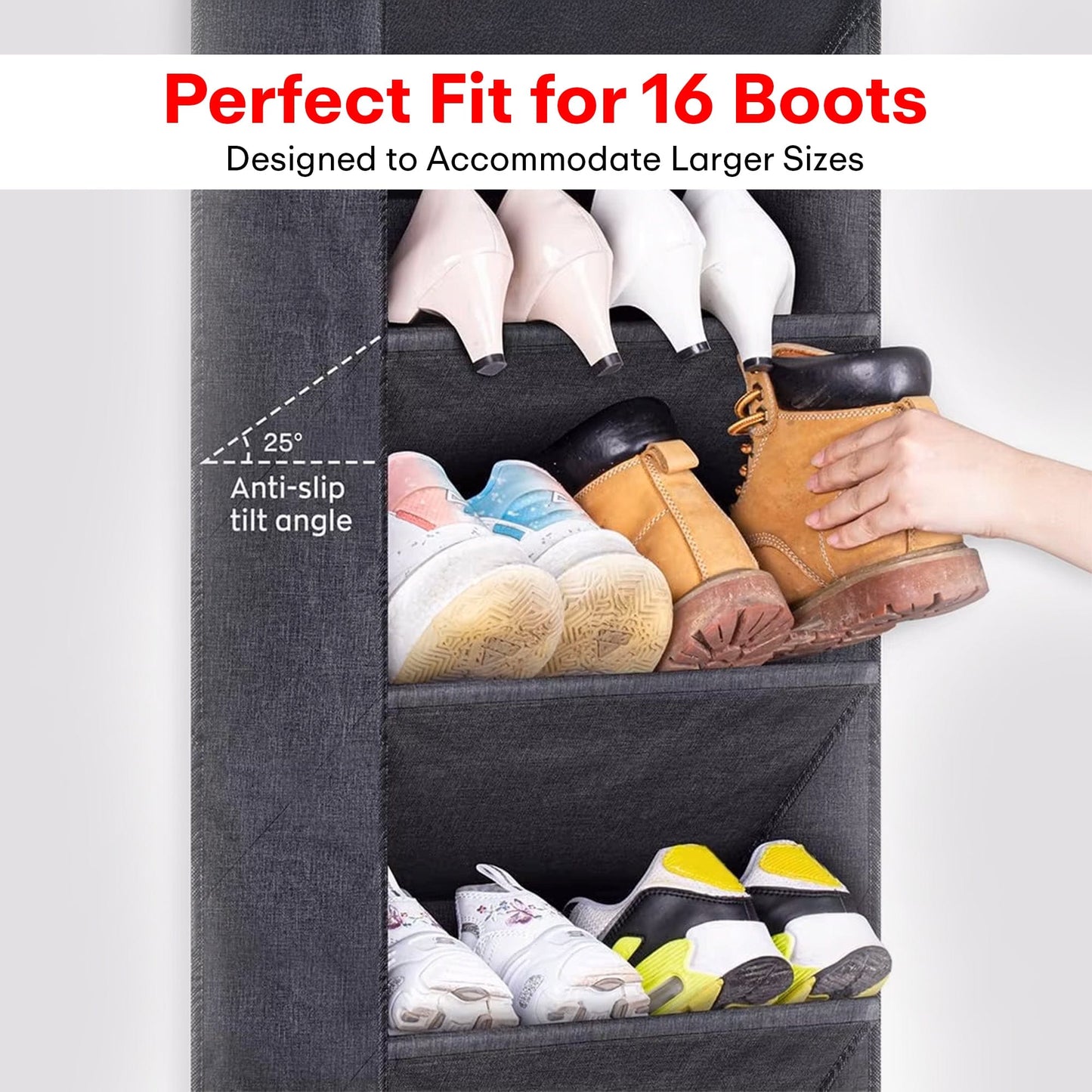 Prime Pick 8Layer Back Door Shoe Hanging Organizer