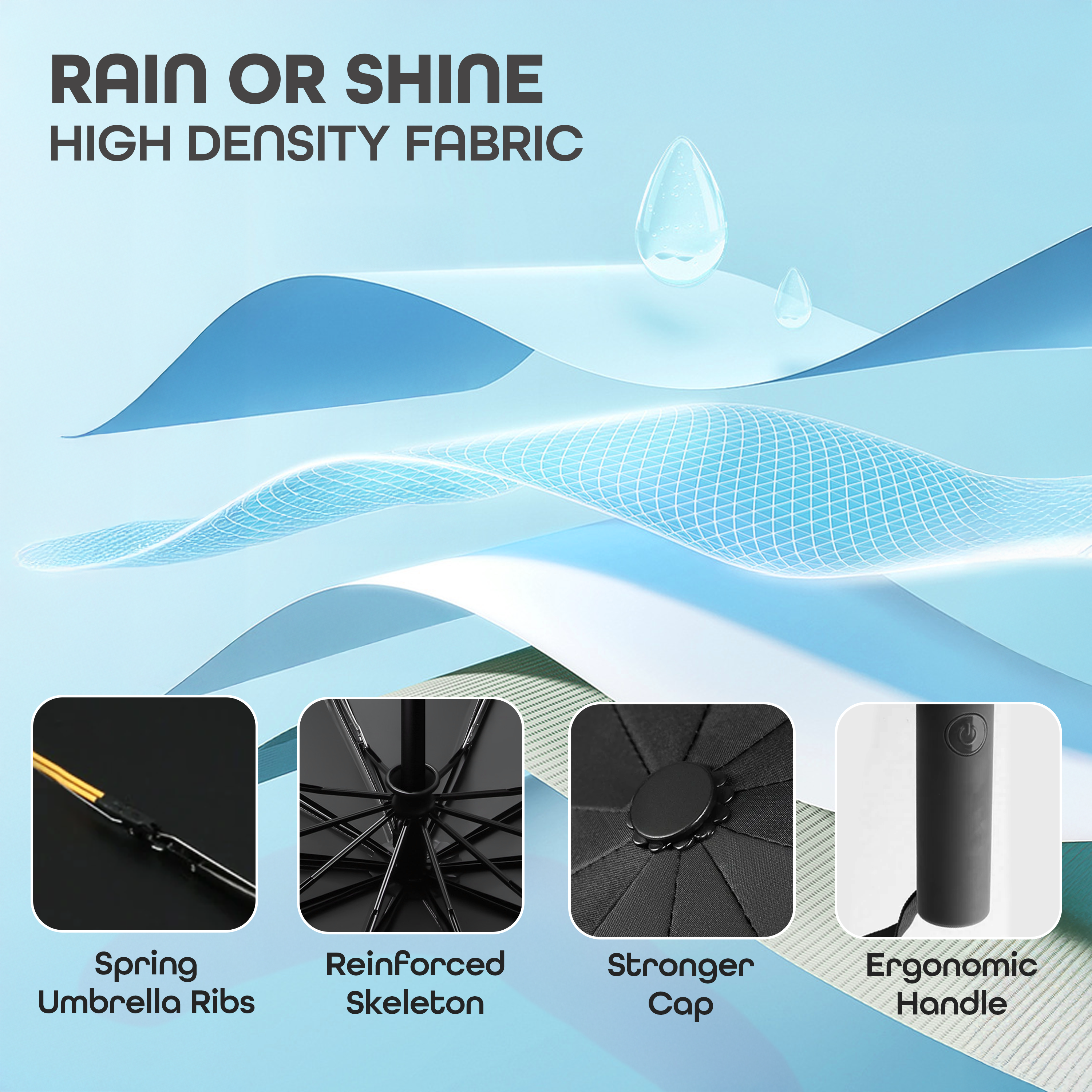 Prime Pick Portable Travel Waterproof Umbrella