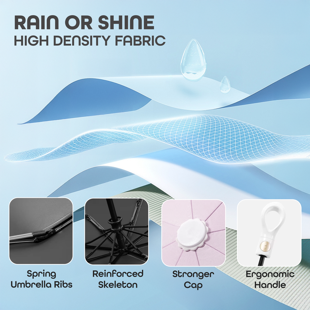 PRIME PICK Mini Folding Umbrella With Flower, designed For all weather conditions with Good, material, UV Protection Innovative, Windproof Technology Pocket Umbrella for Men and Women