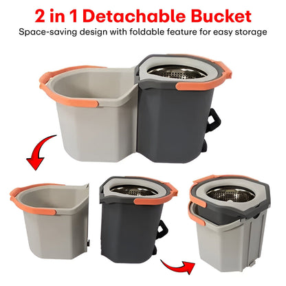 Prime Pick Twin Spin Mop With Pedal  With Triangle Mop Stand