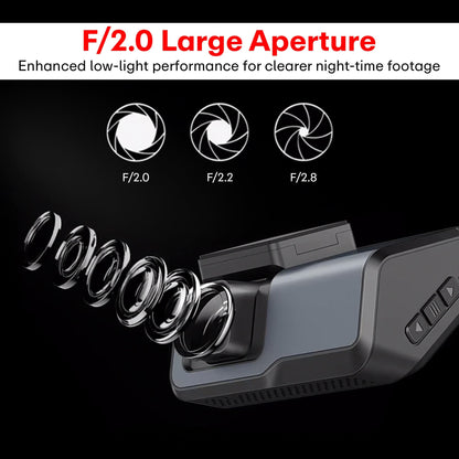 Wizry 3 In 1 Car Dash Camera Dvr (Acc)