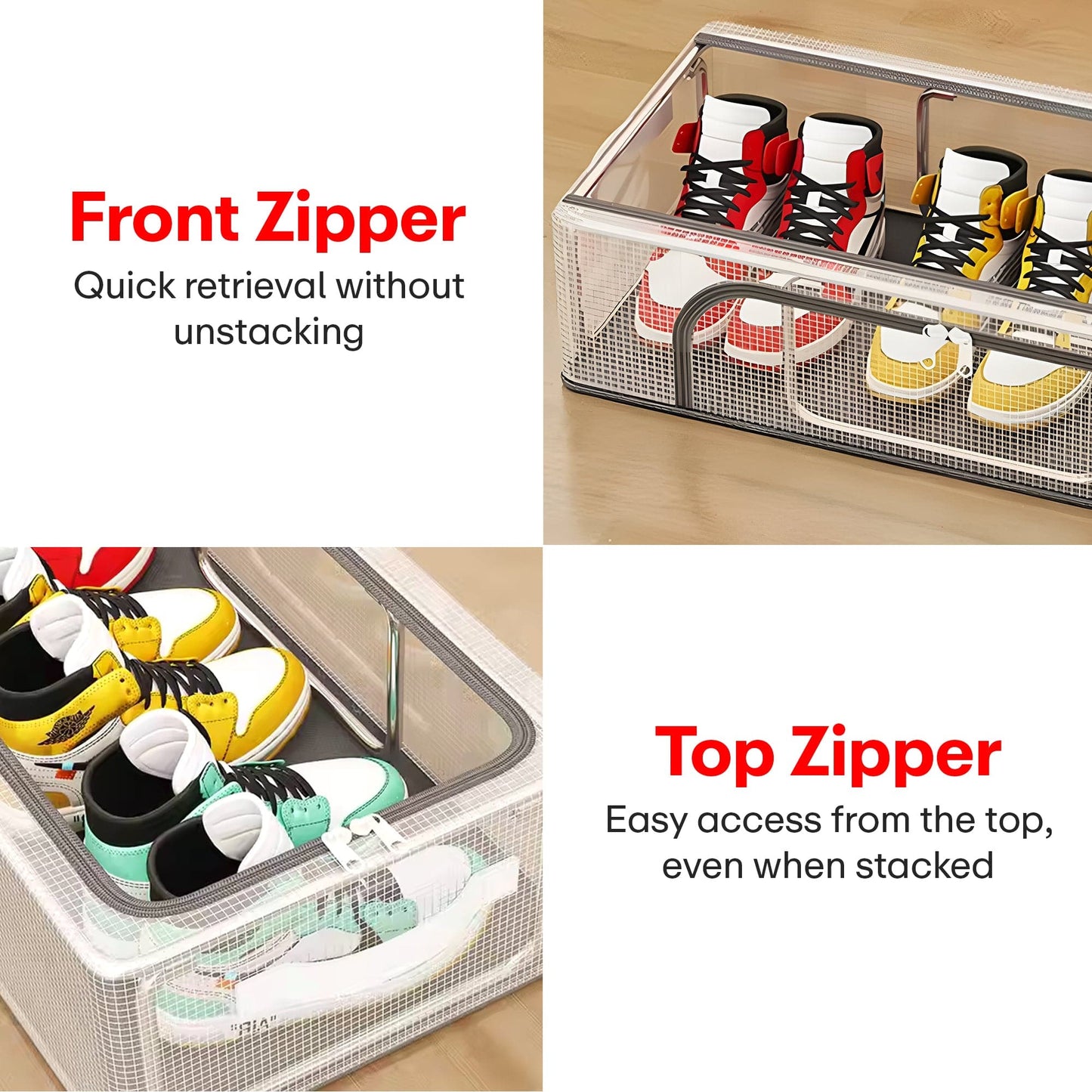 Prime Pick Shoes Storage Organizer Large