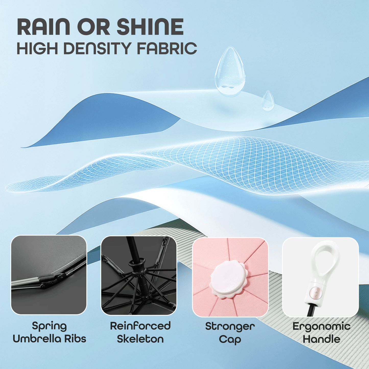 Prime Pick Mini Folding Umbrella With Flower designed