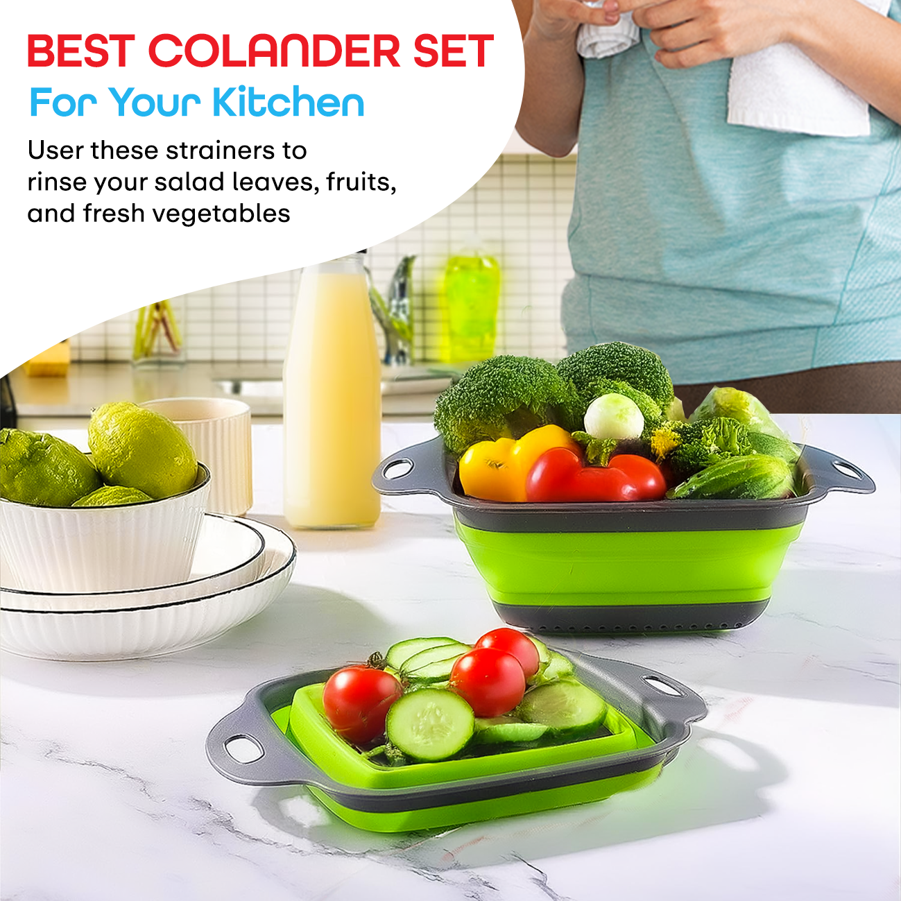 Prime Pick Vegetable Basket Set Of 2